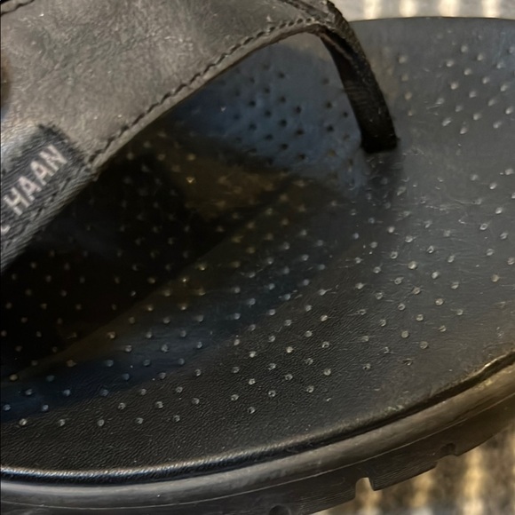 Cole Haan Zero Grand Men's Black Leather Summer Sandals size 9 - Picture 11 of 11